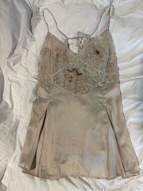 Free People Ivory/Cream Lightweight Tank Top
